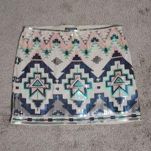 Sequin mini skirt